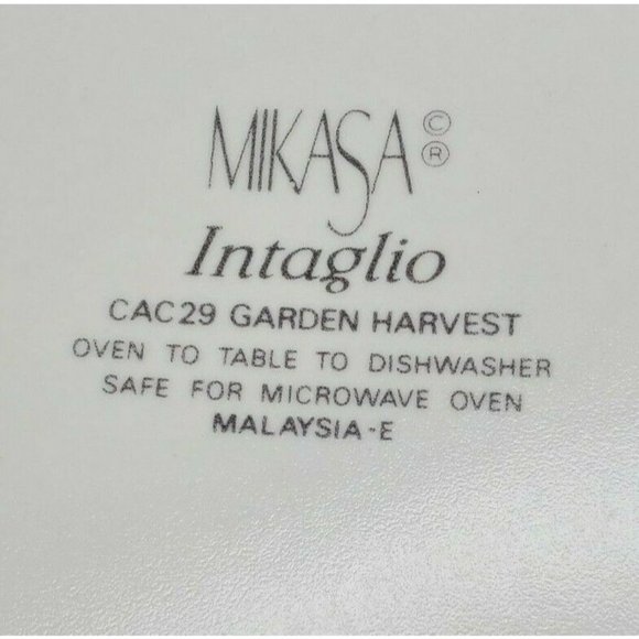 Mikasa Intaglio Garden Harvest One Dinner Plate 11"  CAC29 Mint - Picture 8 of 12